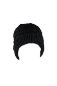 BEANIE017 Made twist woolen cold hat  Curled solid line cap  Cold cap supplier  designer beanie